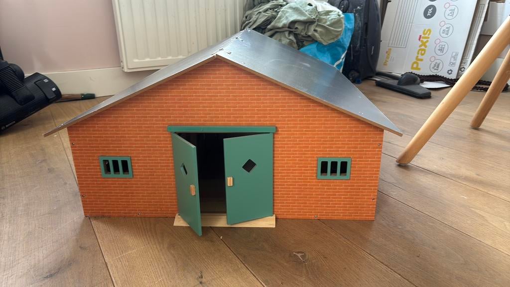 Houten manege, kids globe, schleich, Ophalen, Zo goed als nieuw, Hout