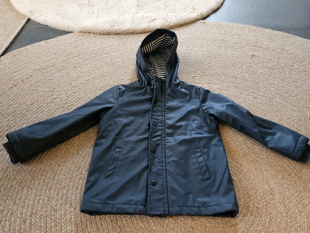 Blauwe (regen)jas van de Hema, maat 110-116, Meisje, Ophalen of Verzenden, Zo goed als nieuw, Hema