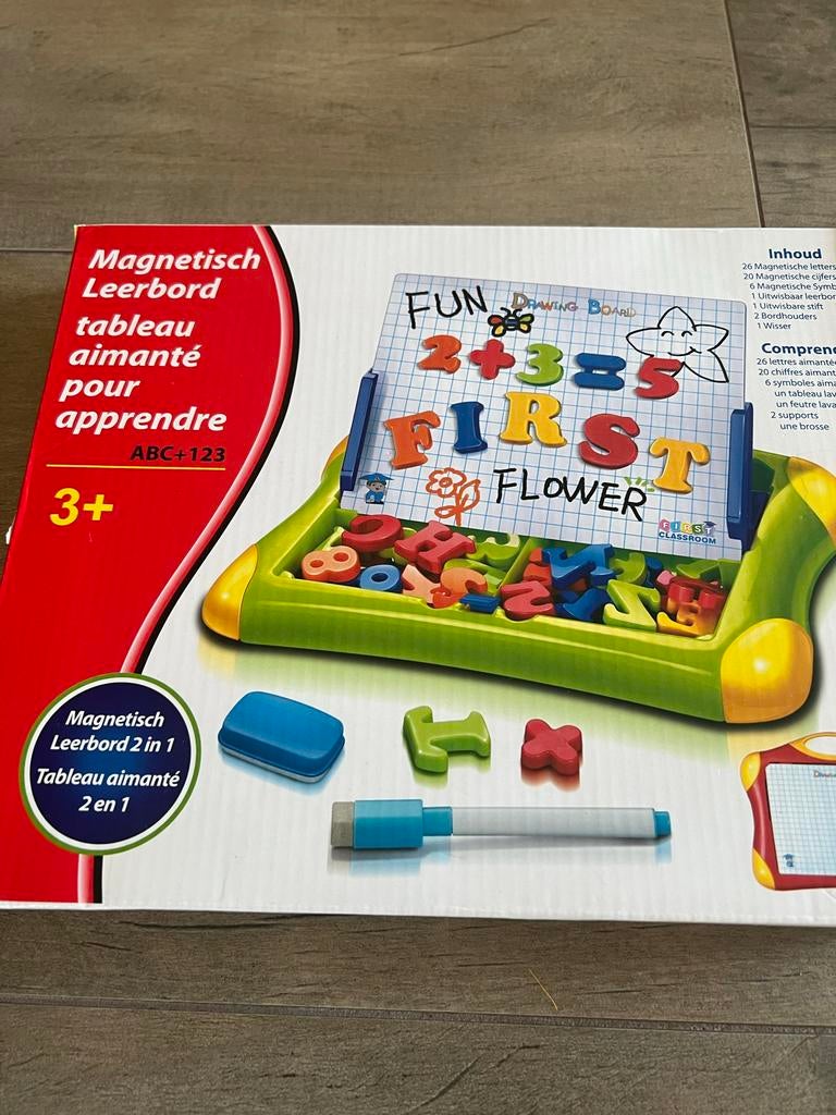 Magnetisch Leerbord ABC+123 - Educatief Speelgoed, Kinderen en Baby's, Speelgoed | Educatief en Creatief, Ophalen, Zo goed als nieuw