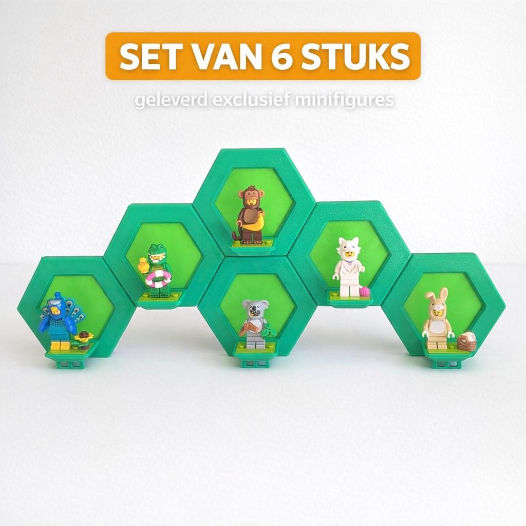 Unieke LEGO Minifigure Houders (Set van 6), Verzenden, Lego, Overige typen, Nieuw