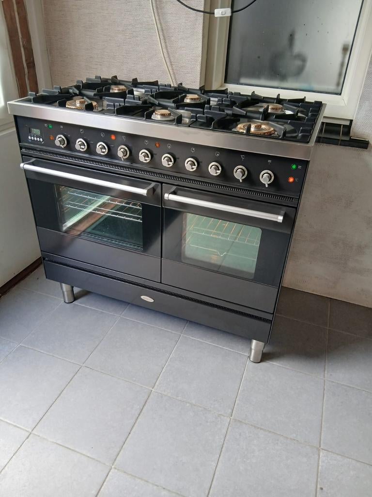 Boretti gasfornuis 6 pits, 60 cm of meer, Ophalen of Verzenden, Zo goed als nieuw, Gas