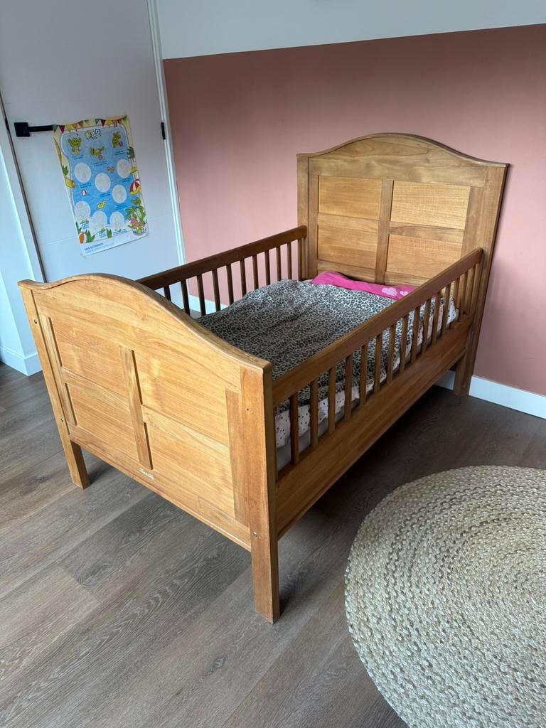 Peuterbed Tom en Lily, Kinderen en Baby's, Kinderkamer | Bedden, Ophalen, Gebruikt, 70 tot 85 cm, Minder dan 140 cm