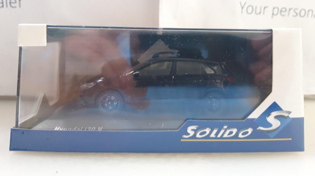 Solido 1:43 Hyundai i30 N 2022 zwart nieuw in display doosje, Ophalen of Verzenden, Nieuw, Auto, Solido