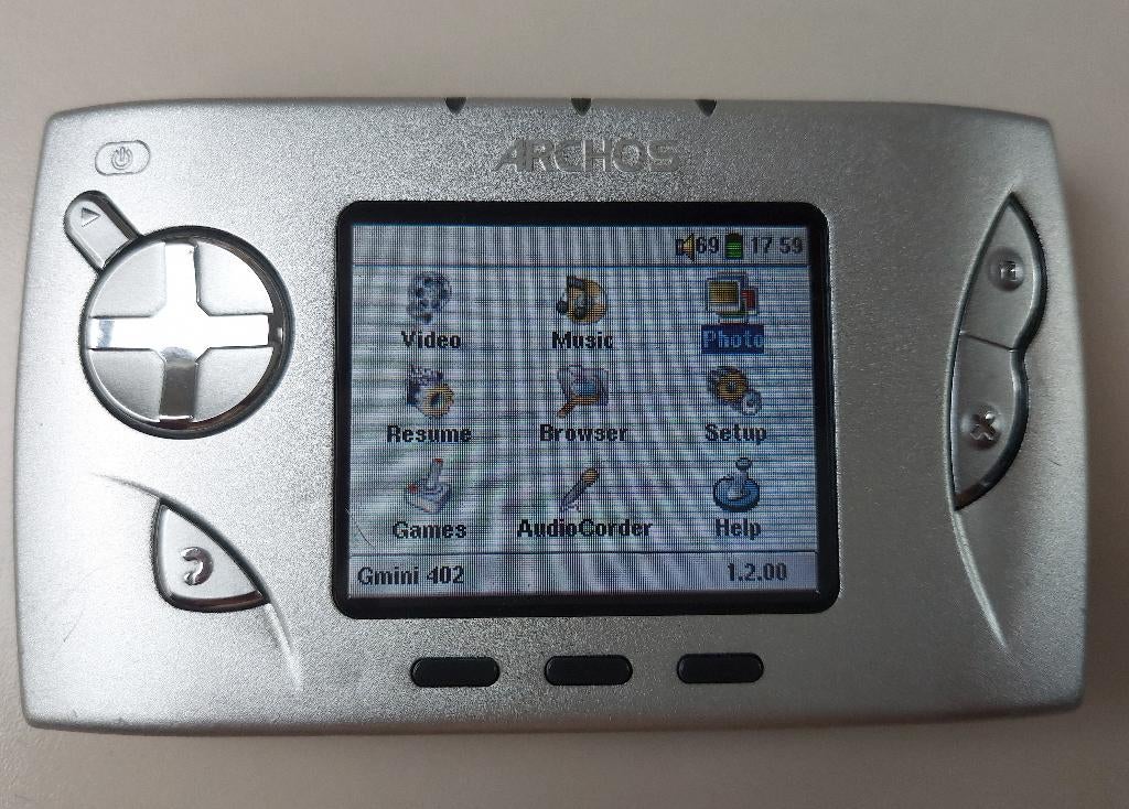 Werkende vintage Archos Gmini 402 media-speler, Audio, Tv en Foto, Mp3-spelers | Apple iPod, Overige types, Gebruikt, Ophalen of Verzenden