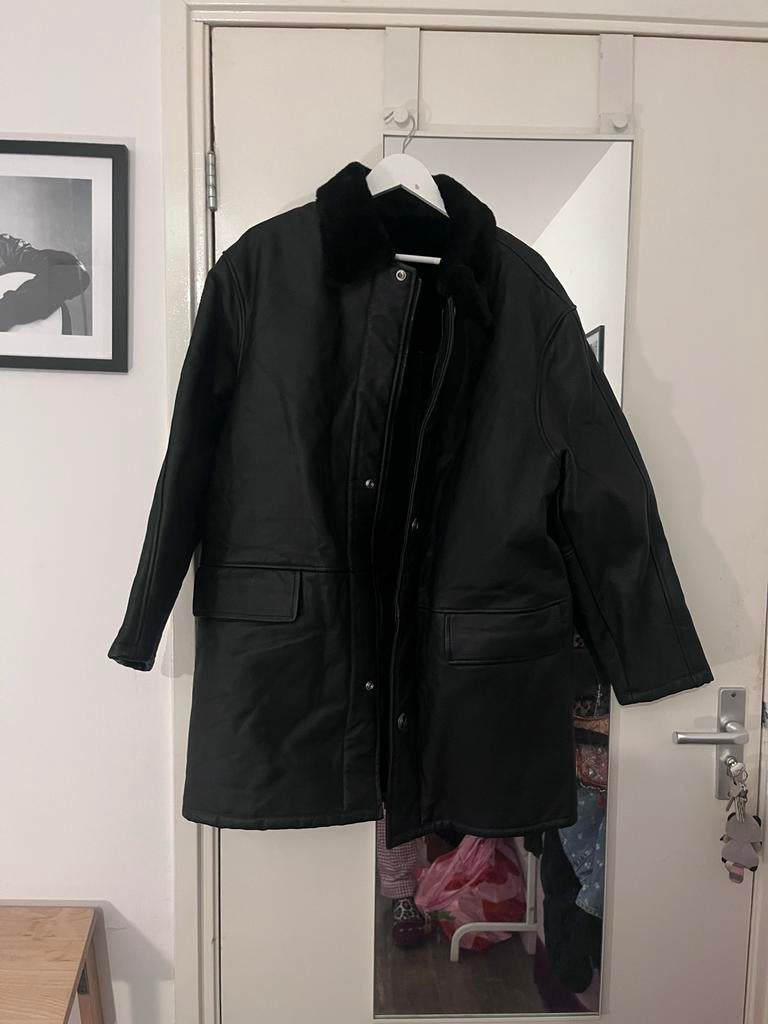 Vintage leren jas Vera Pelle, Ophalen of Verzenden, Gedragen, Maat 56/58 (XL), Zwart