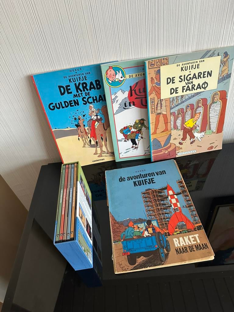 Kuifje Stripboeken + 5-delig Dvd box, Meerdere stripboeken, Ophalen of Verzenden, Zo goed als nieuw