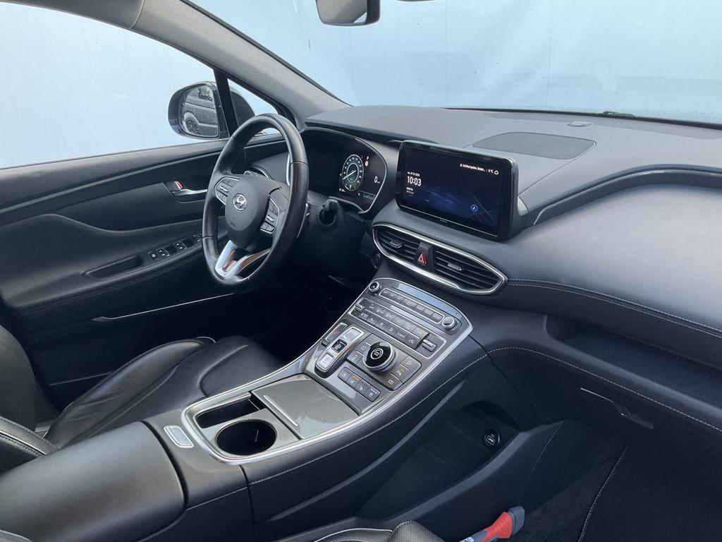 Hyundai Santa Fe 7-Pers 1.6 T-GDI HEV Premium 7p. HUD Leer S, Auto's, Santa Fe, Gebruikt, Euro 6, 4 cilinders