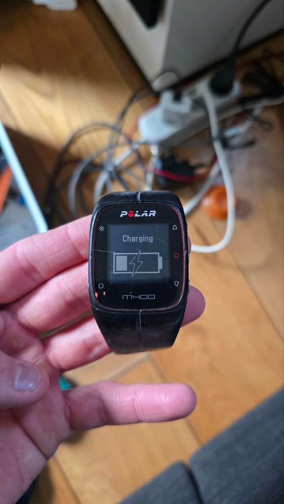 Polar M400 sporthorloge, Ophalen of Verzenden, Gebruikt, Zwart, Android