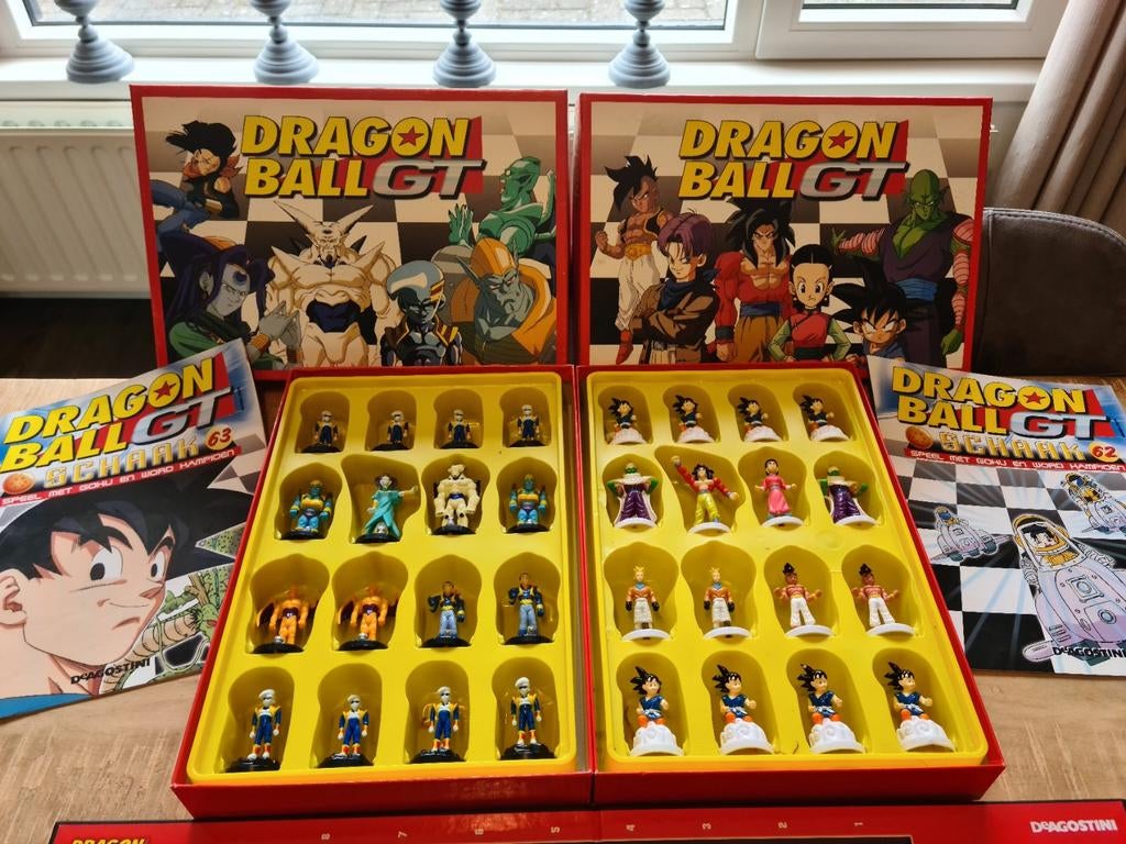 DeAgostini Dragonball Z & GT schaakspellen compleet, Ophalen, Zo goed als nieuw, Schaken