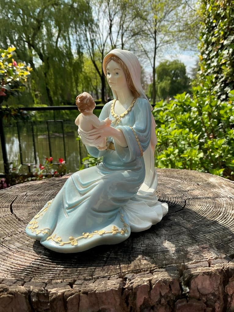 Lieflijk Mariabeeld met madonna Kindje ❤️ A. Lucchesi, Ophalen of Verzenden