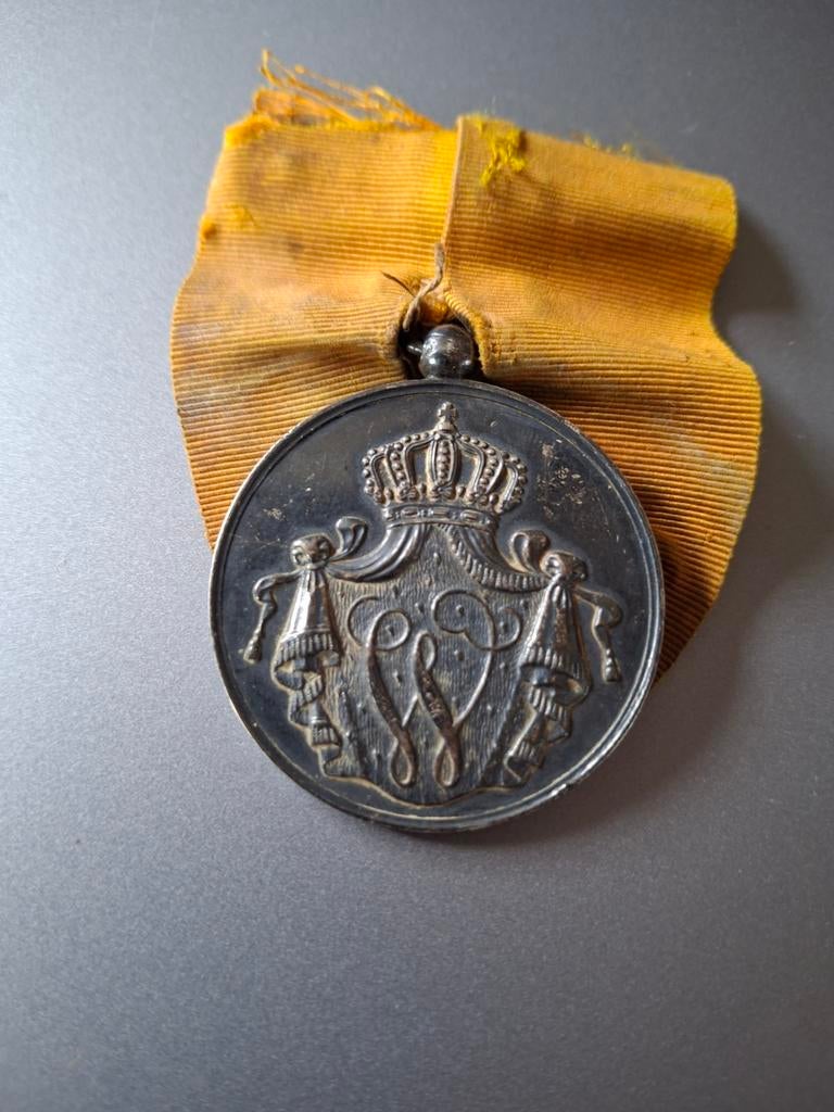 Medaille Marine 24 jaar Trouwen dienst, Ophalen of Verzenden, Marine, Nederland, Lintje, Medaille of Wings