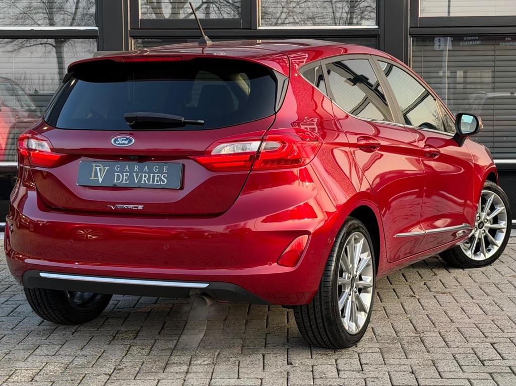 Ford Fiesta 1.0 EcoBoost Vignale Aut Full Option B&O ACC Cam, Auto's, 101 pk, Gebruikt, Zwart, Leder en Stof