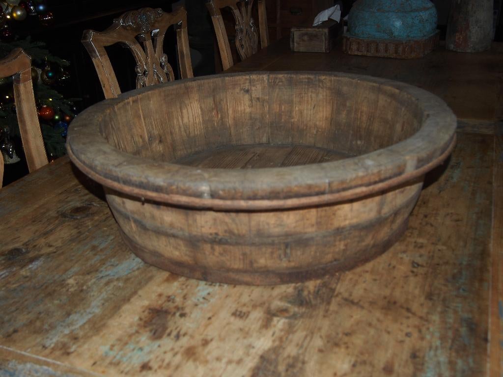 Grote Grote Olijfbak/Schaal, Ophalen, Gebruikt, Schaal, Rond