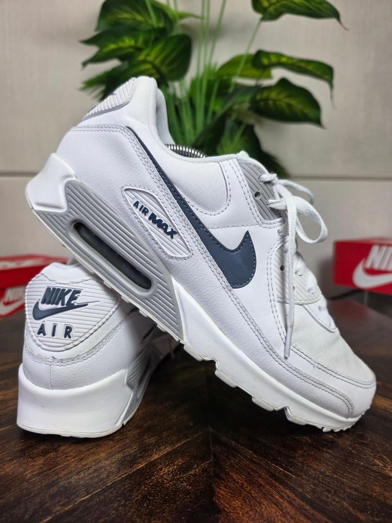 Nike Air Max 90 Grey Diffused Blue maat 45,5, Wit, Nike, Ophalen of Verzenden, Nike