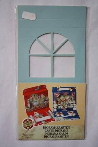 4 pakjes Make Me Dioramakaarten stalraam-tint pastel, Ophalen of Verzenden, Nieuw, Overige thema's, Blanco kaart of Basiskaart
