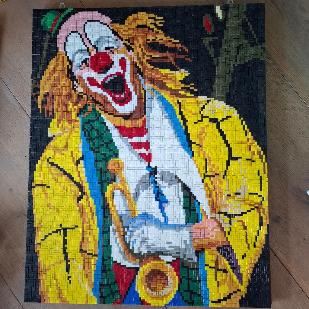 Groot ministeck schilderij clown, Hobby en Vrije tijd, Ministeck, Ophalen of Verzenden, Nieuw, Overige typen