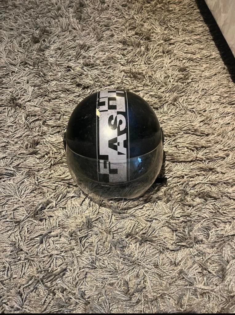 Fashion helm, maat L, Fietsen en Brommers, Brommerhelmen, Ophalen of Verzenden, Gebruikt, Large