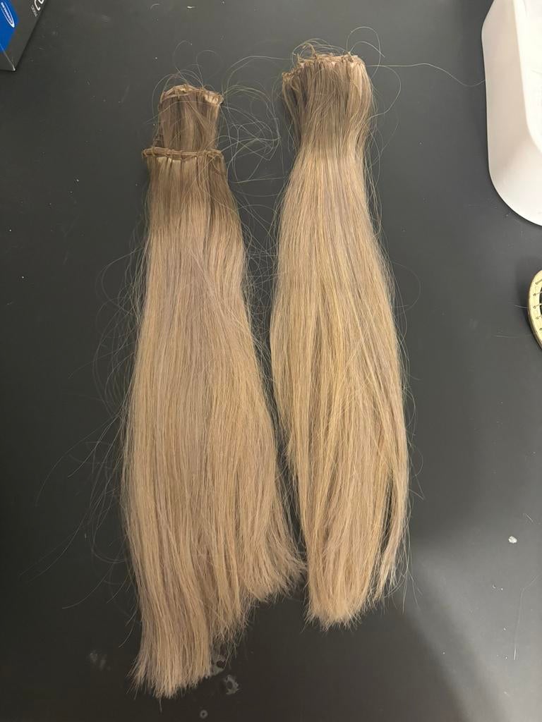 Weft hair extensions, Ophalen of Verzenden, Zo goed als nieuw, Pruik of Haarverlenging