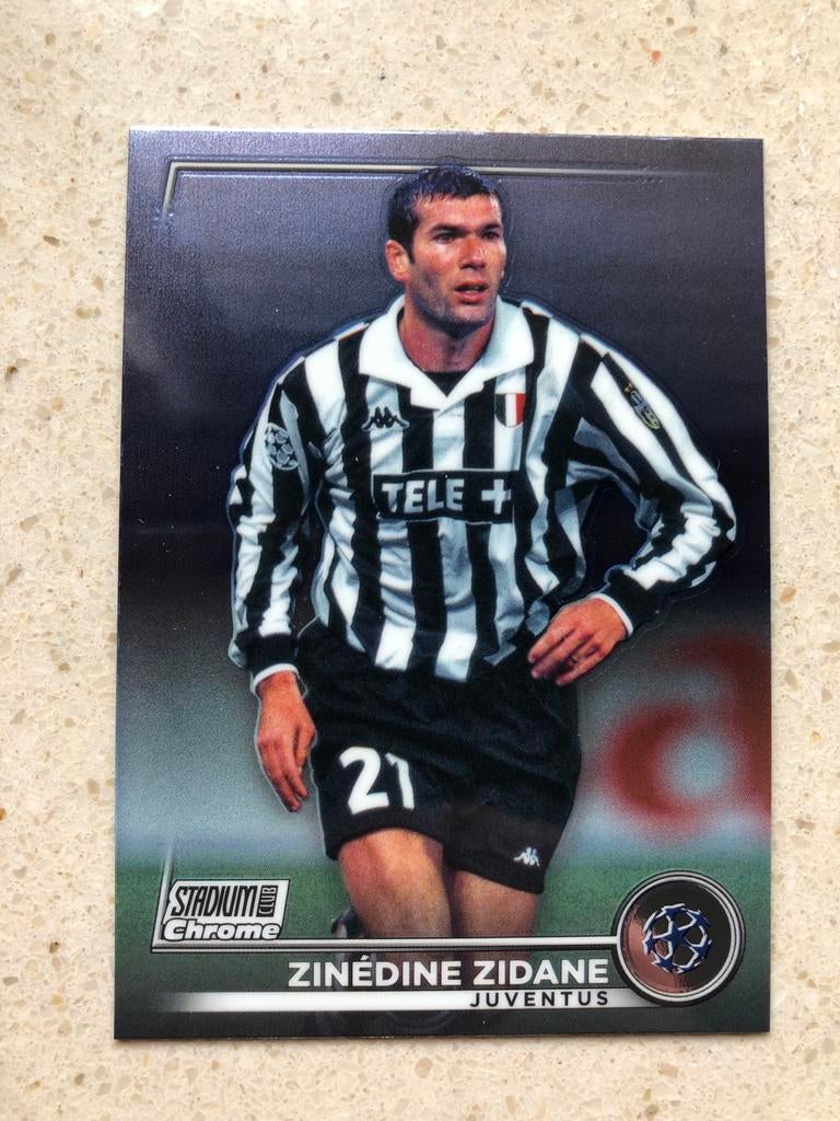 Topps Stadium Club Chrome Zinedine Zidane, Ophalen of Verzenden, Zo goed als nieuw, Buitenlandse clubs, Spelerskaart