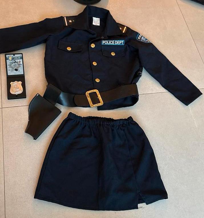 Politiepak Meisjes Maat 116 - Carnaval, Kinderen en Baby's, Carnavalskleding en Verkleedspullen, Ophalen of Verzenden, Zo goed als nieuw