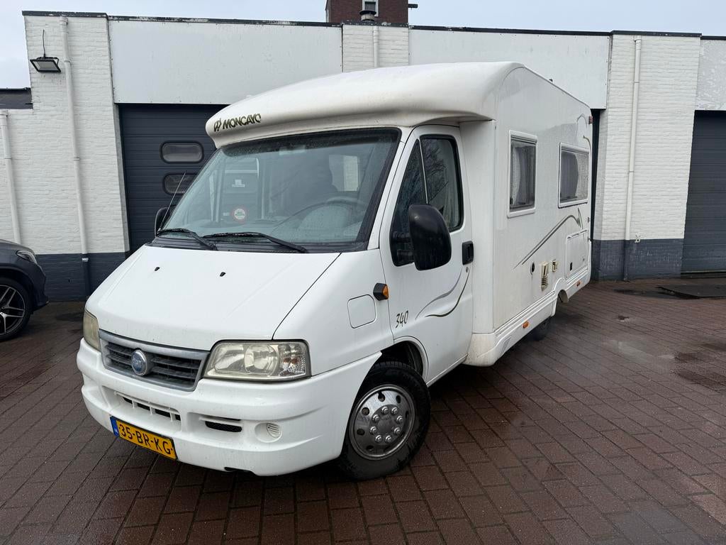 Fiat ducato 244 Moncayo Camper 2.8jtd 2004, Standaard zit, Alkoof, Ringverwarming, Bedrijf