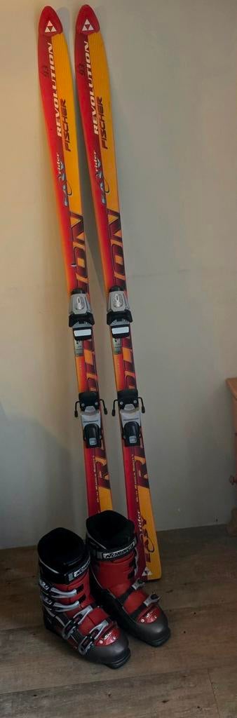 Ski's Fischer Revolution + Nordica Skischoenen maat 40.5, Ophalen, 160 tot 180 cm, Gebruikt, Nordica