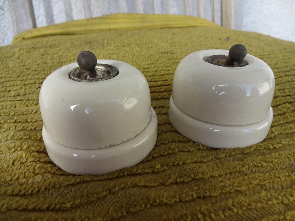 Porseleinen schakelaars, Ophalen of Verzenden, Zo goed als nieuw, Schakelaar