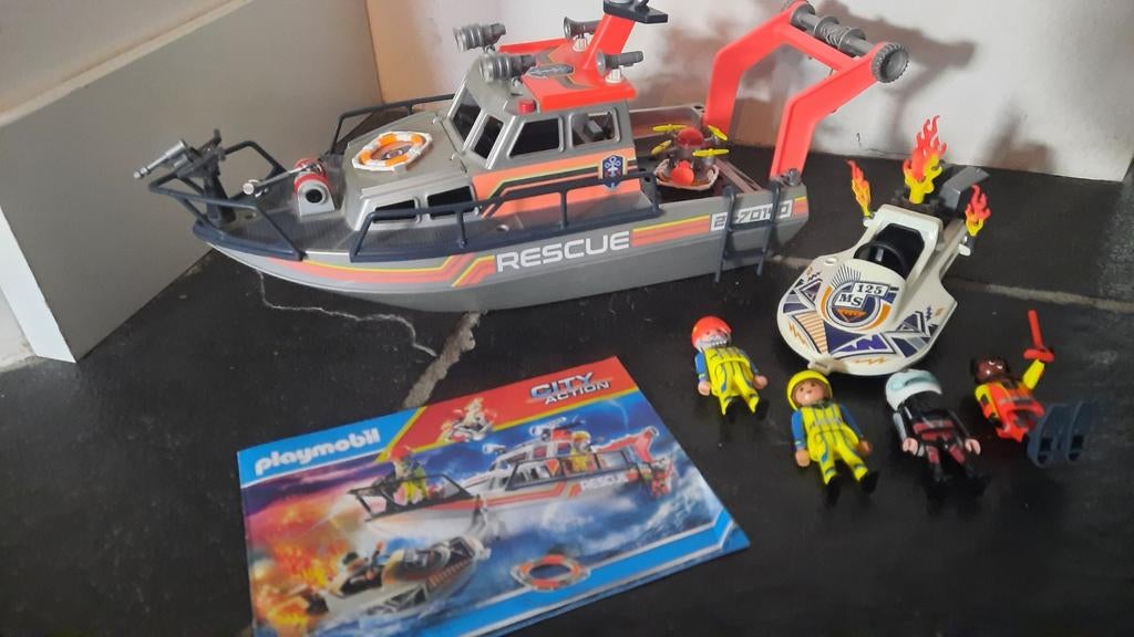 Playmobile city action boot, Kinderen en Baby's, Speelgoed | Playmobil, Ophalen, Zo goed als nieuw