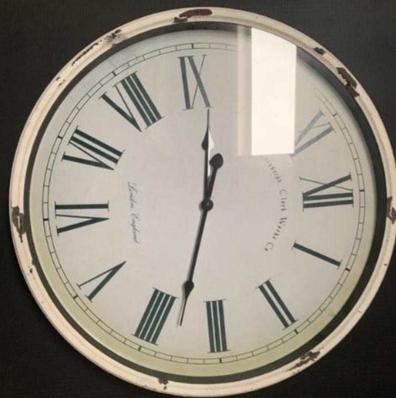 Vintage Wandklok - London England, Ophalen of Verzenden, Gebruikt, Analoog, Wandklok