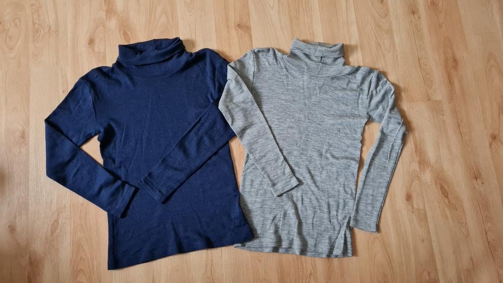 Wol zijden longsleeve merk Engel 2x met kolletje maat 152, Kinderen en Baby's, Ophalen of Verzenden, Zo goed als nieuw, Jongen of Meisje