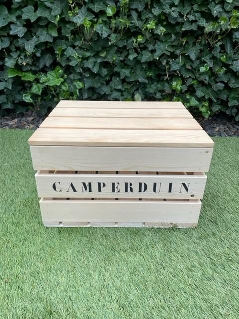 krat met opdruk / houten krat / relatiegeschenk / fruitkrat, Hobby en Vrije tijd, Overige Hobby en Vrije tijd, Ophalen of Verzenden