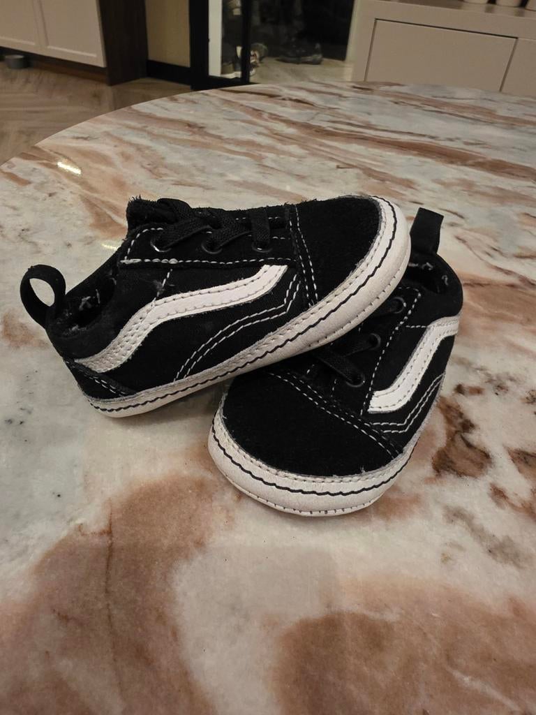 Vans In Old Skool Crib - Babyschoenen maat 19, Ophalen of Verzenden, Zo goed als nieuw, Jongetje of Meisje, Schoentjes