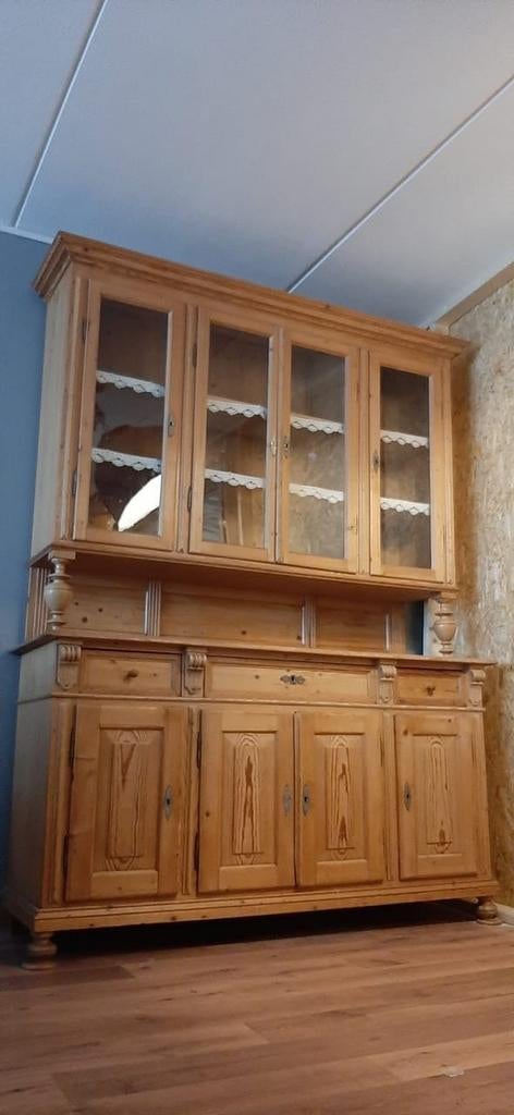 IN PRIJS VERLAAGD: Antiek Massief Grenen Buffetkast, Ophalen of Verzenden