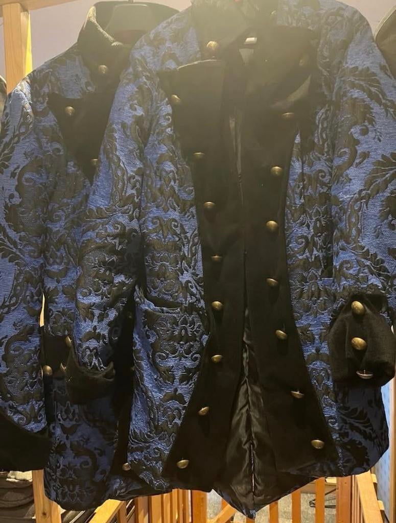 Vastelovend Jas - Uniek Design, Kleding | Heren, Ophalen of Verzenden, Gedragen, Overige maten, Blauw