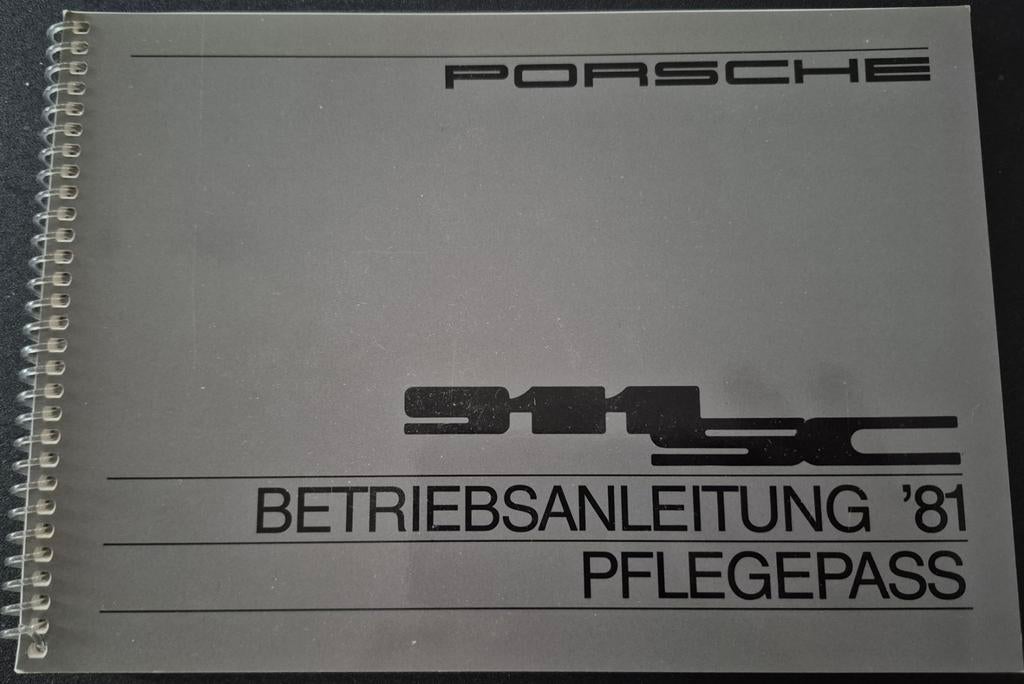 Porsche 911sc instructieboekje 1981 nieuw., Ophalen of Verzenden