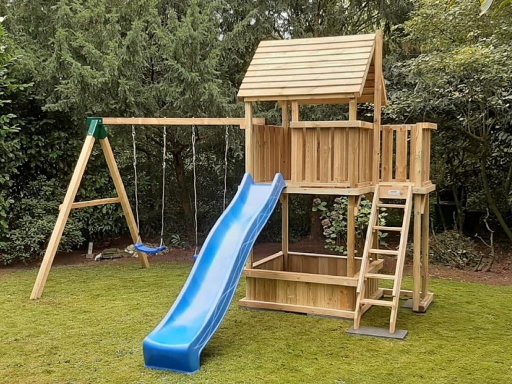 Speeltoestel Amsterdam – Stevig - Veilig - Topkwaliteit, Kinderen en Baby's, Speelgoed | Buiten | Speeltoestellen, Ophalen, Nieuw