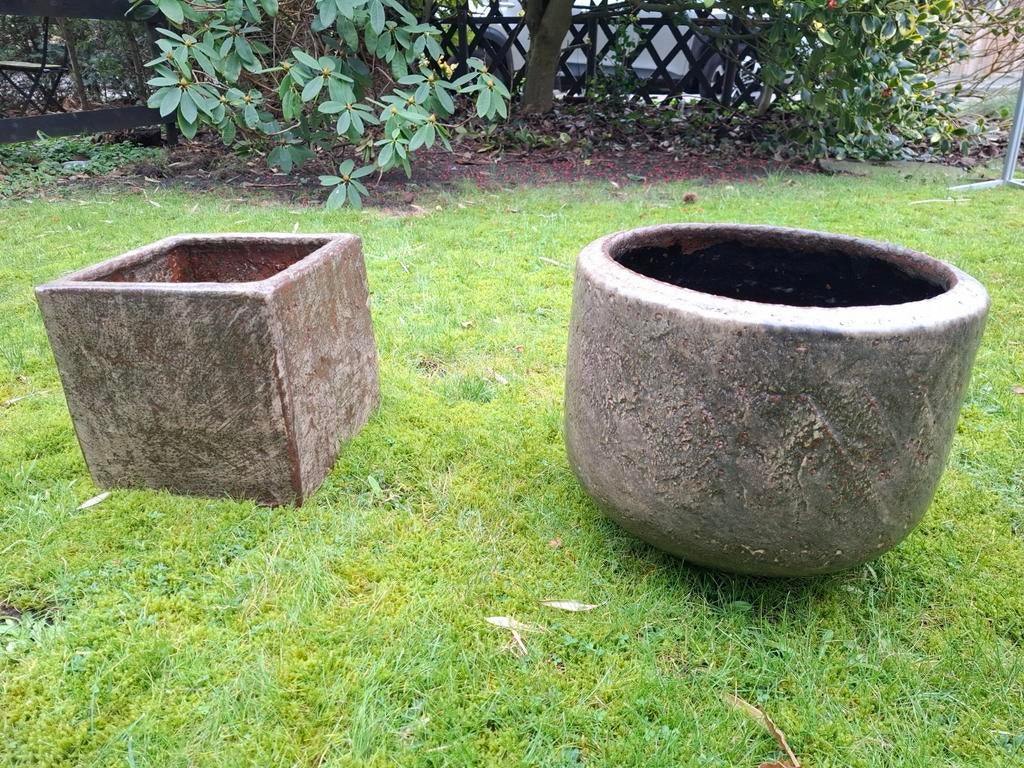 XXL Mobach bloempotten 39cm zeldzaam!, Antiek en Kunst, Ophalen