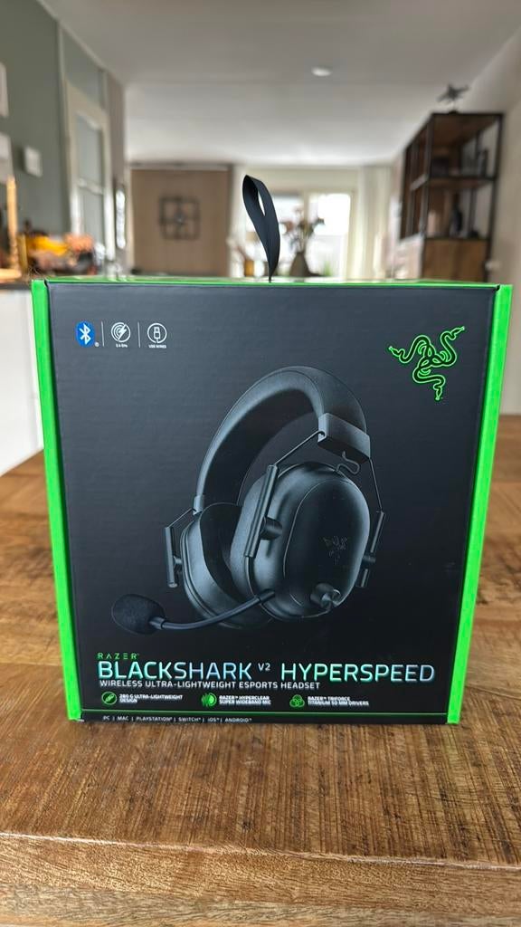 Razer Blackshark v2 Hyperspeed, Computers en Software, Headsets, Ophalen of Verzenden, Gaming headset, Zo goed als nieuw