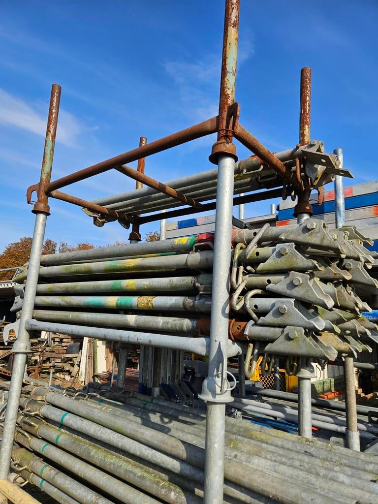 Schoorstempel duw-trek 290cm uitgeschoven, Doe-het-zelf en Verbouw, Steigers, Ophalen, Gebruikt, Overige typen