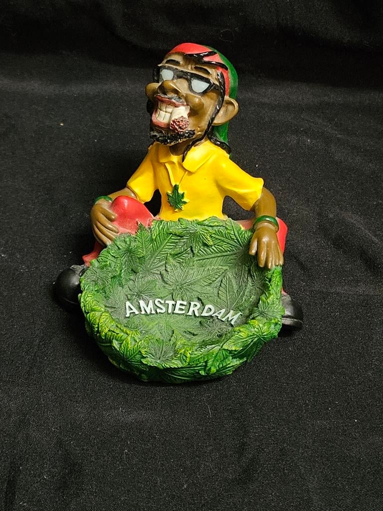 Rasta man asbak Amsterdam, Ophalen of Verzenden, Zo goed als nieuw, Mens