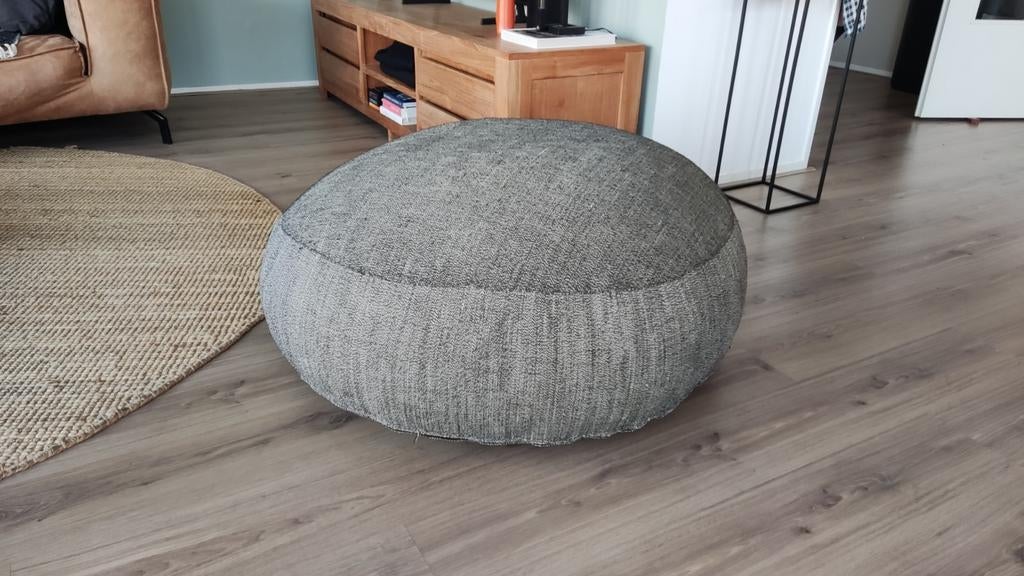 Coco-Mat, duurzaam design, poef marrow grijs 100cm, Huis en Inrichting, Ophalen, Zo goed als nieuw, Grijs, Zitzak