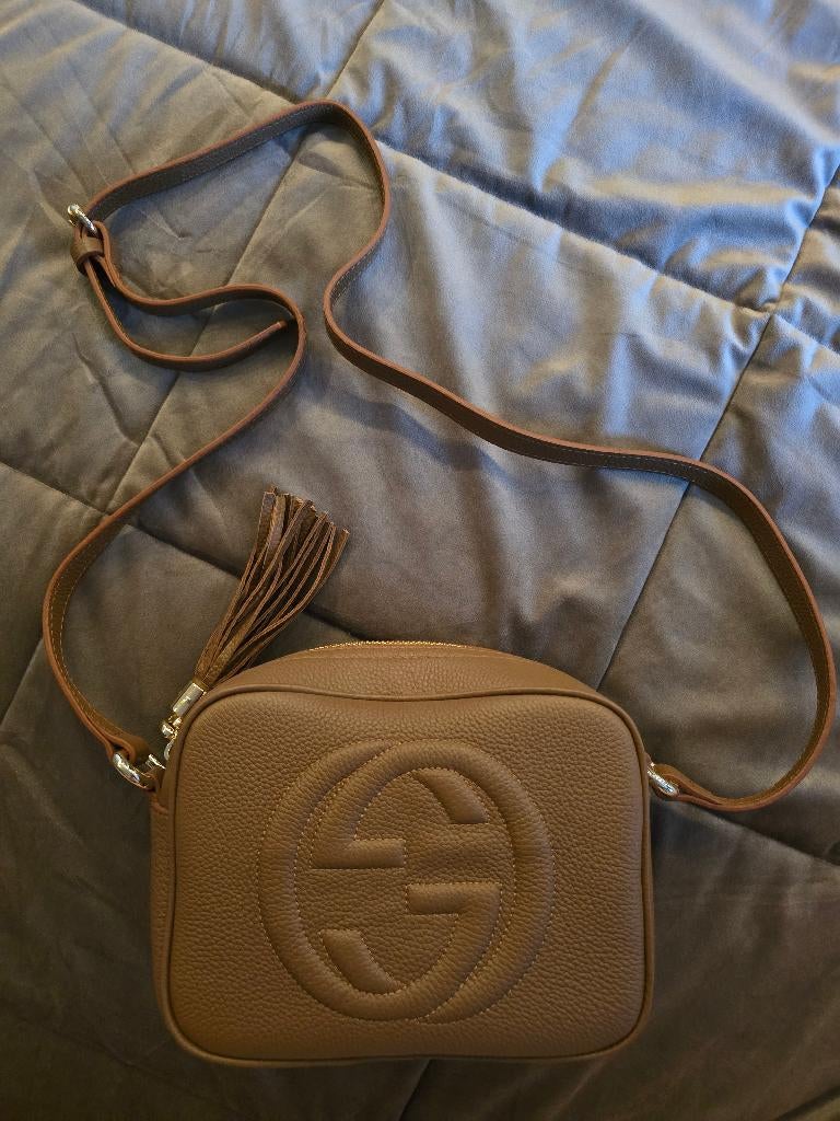 Gucci Soho Disco crossbody tas bruin, Ophalen of Verzenden, Nieuw, Bruin, Schoudertasje