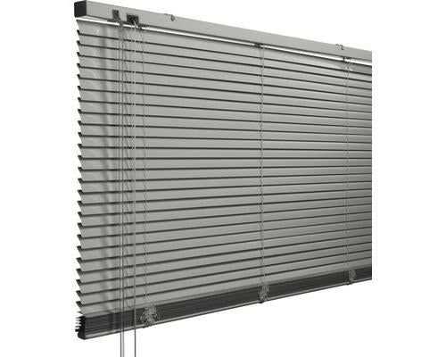 SOLUNA Aluminium jaloezie 25 mm grijs 140x240 cm, Ophalen, 100 tot 150 cm, Zo goed als nieuw, Grijs
