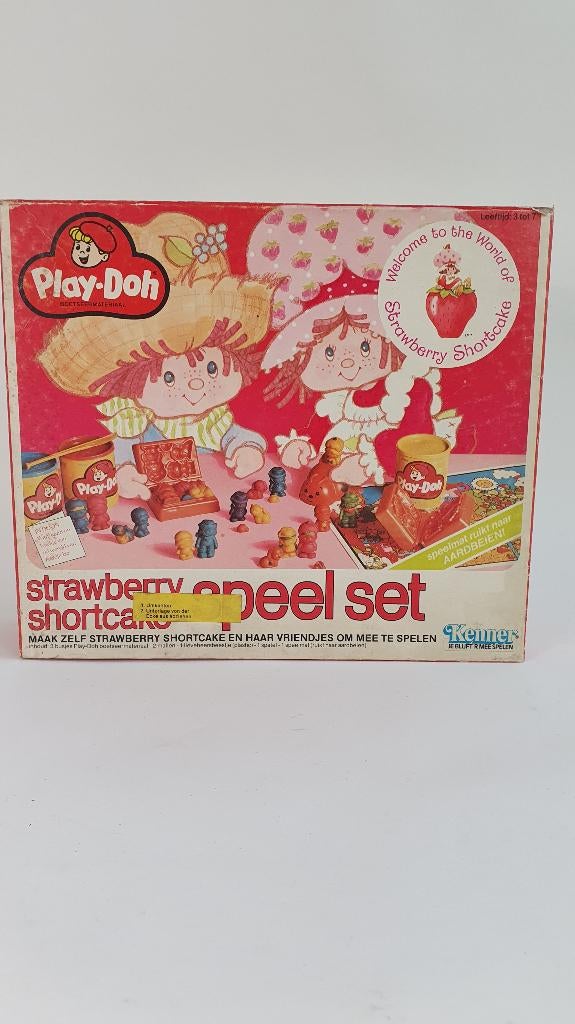 Vintage Strawberry Shortcake Play-doh klei speelset. 7C13, Ophalen of Verzenden