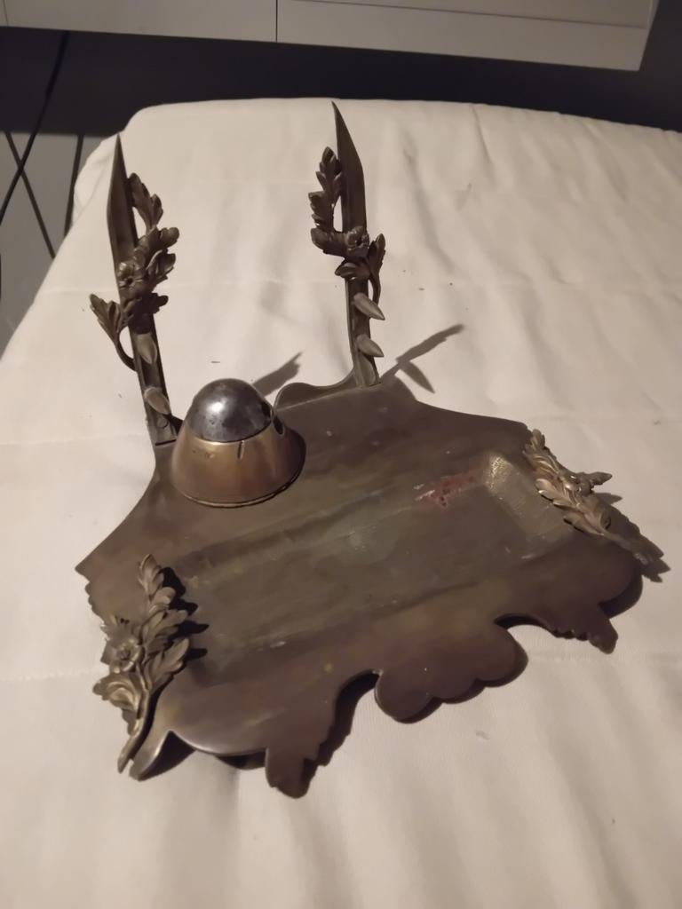 Trenchart ww1 inktpot en pennenhouder, Ophalen of Verzenden, Landmacht, Duitsland