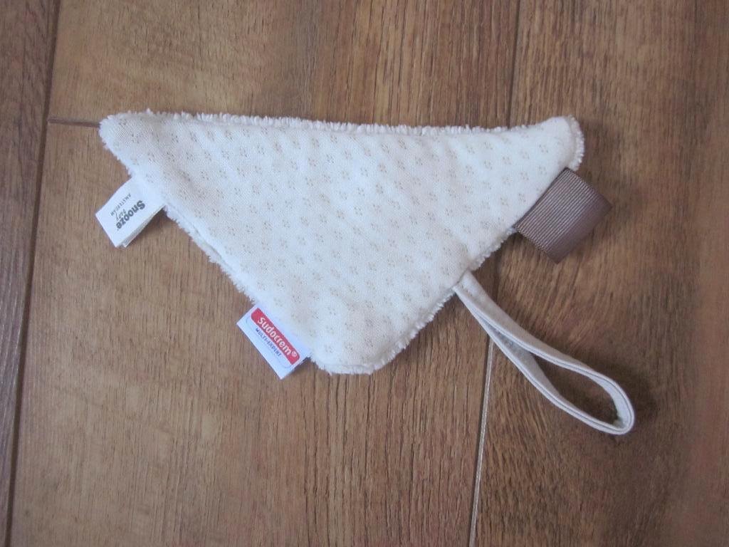 Sudocrem Snooze baby pluche knuffel label knisper speendoek, Ophalen of Verzenden, Zo goed als nieuw, Overige typen