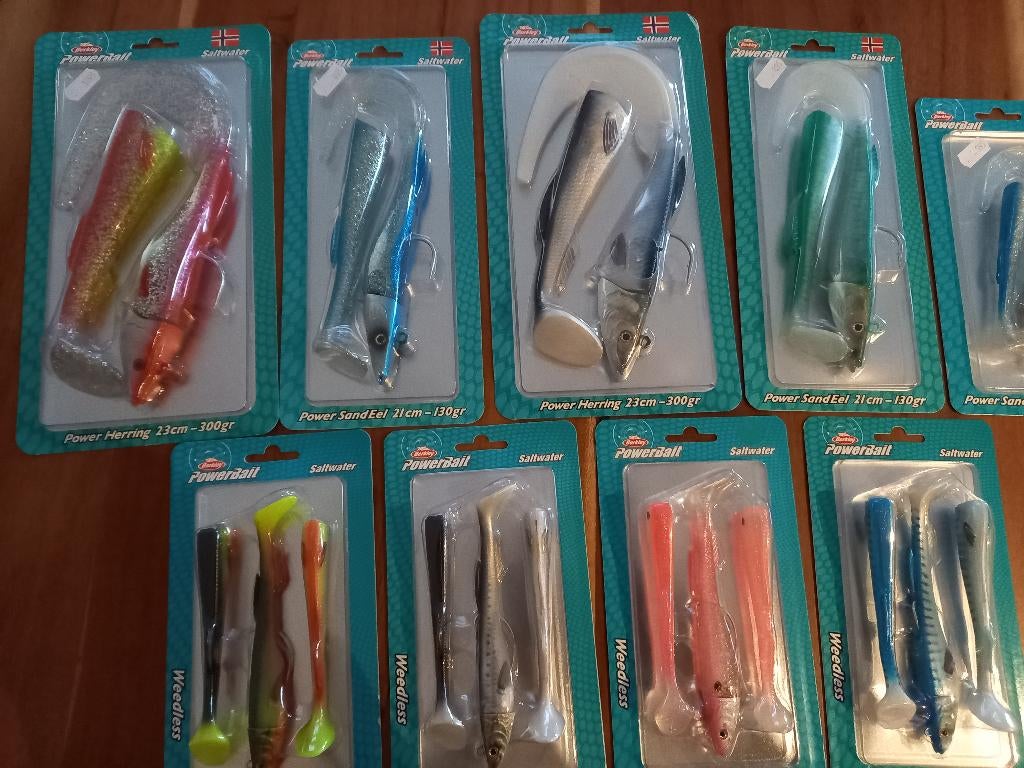 Powerbait Kunstaas pakket..Kabeljauw/Pollak/Heilbot/Zeebaars, Tinstraat, Nieuw, Ophalen of Verzenden, Info@purefishing.com