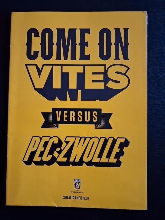 Programma Vitesse -PEC Zwolle playoffs Europa League 2014/15, Ophalen of Verzenden, Zo goed als nieuw, Vitesse