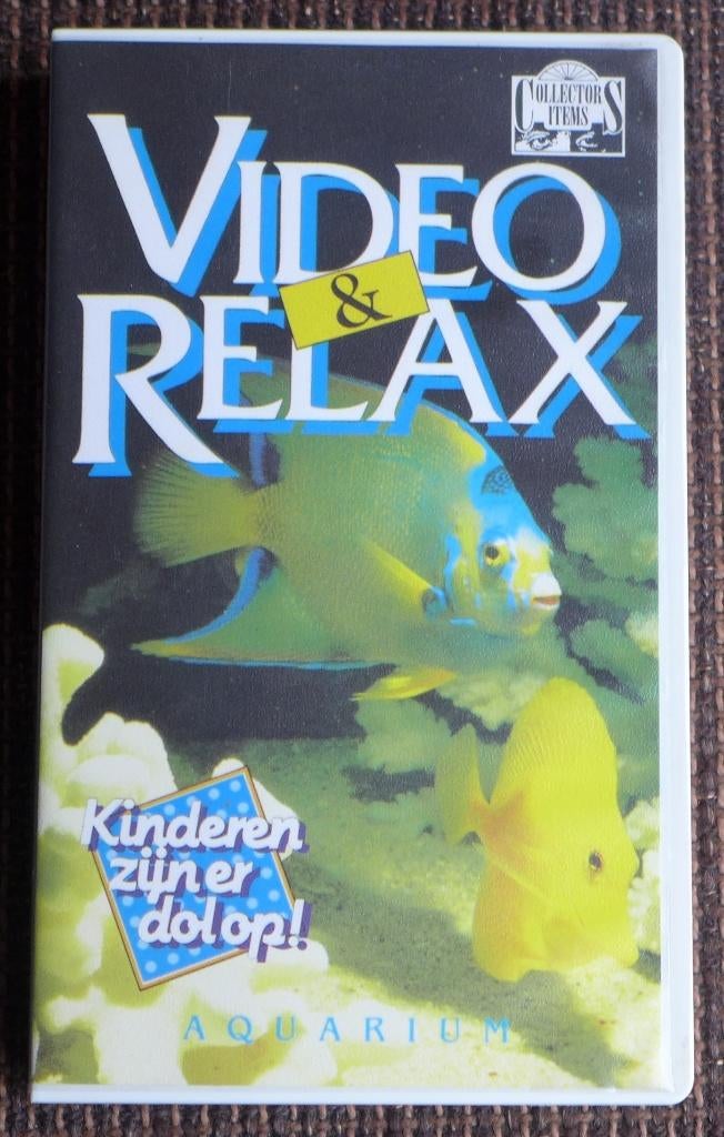 2 Videobanden VHS, aquarium en openhaardvuur, Alle leeftijden, Ophalen of Verzenden, Nieuw in verpakking