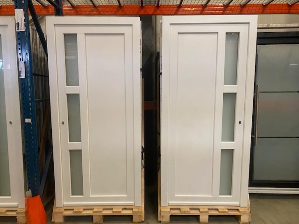 pvc deur, pvc kozijn, pvc schuifraam, kunststof raam, Woodec, Glas, 80 tot 100 cm, Nieuw, Ophalen of Verzenden